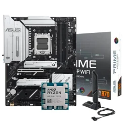 Pack  AMD Ryzen 7 7800X3D 5.0GHz Tray + Asus Prime X870-P WIFI