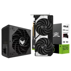 Pack Asus Dual RTX 5070 OC 12GB + TUF Gaming 850W Gold