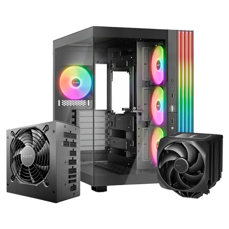Pack be quiet! 600 LX ARGB + 850W Gold ATX 3.1 + Dark Rock 5 Elite