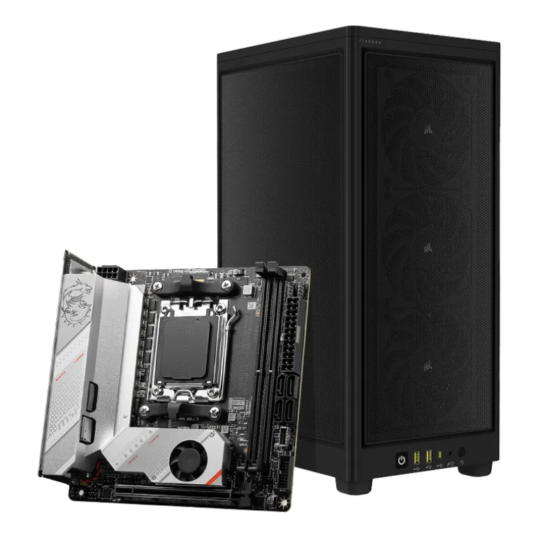 Pack  Corsair 2000D Airflow Negro + MSI MPG B650I EDGE WIFI