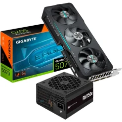 Pack  Gigabyte GeForce RTX 5070 EAGLE OC 12GB DLSS4+Corsair RM750e 80 Gold 750W ATX 3.0 PCIE 5.0 Modular