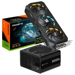 Pack  Gigabyte GeForce RTX 5080 Gaming OC 16GB DLSS4+Corsair RM1000e 80 Gold 1000W ATX 3.1 5.1 Modular