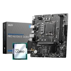 Pack Intel Core i5-12400 4.4GHz Tray + MSI PRO H610M-E D4