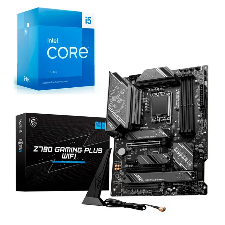 Pack  Intel Core i5-13400F 4.6GHz Boxed + MSI Z790 GAMING PLUS WIFI