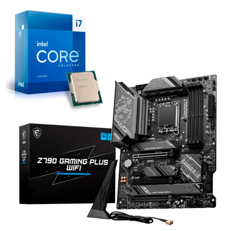 Pack  Intel Core i7-13700K 5.4GHz Boxed + MSI Z790 GAMING PLUS WIFI