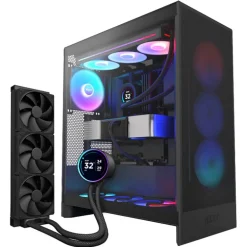 Pack  NZXT H7 Flow RGB 2024 Negro + NZXT Kraken Elite 360 RGB LCD Display Negro