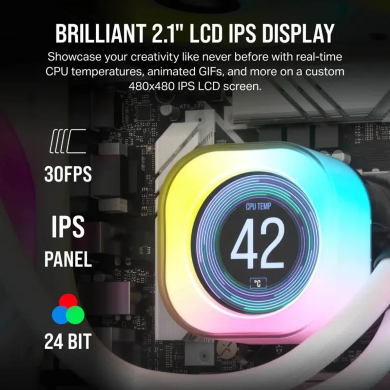 Pantalla Corsair iCUE LINK LCD Modulo Blanco