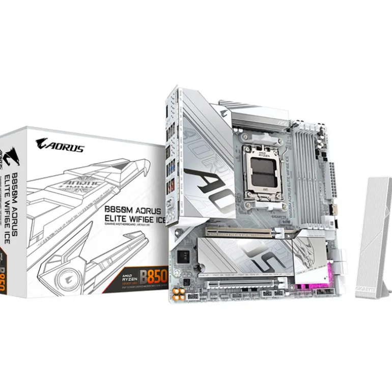 Placa Base Gigabyte B850M AORUS Elite WIFI6E ICE Socket AM5