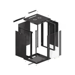 Rack Lamberg WF01-6618-10B Mural 18U Negro