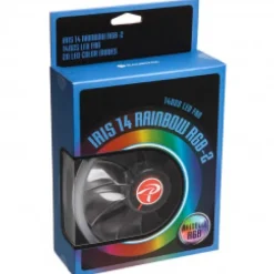 Raijintek Iris 14 Rainbow RGB LED Dual Pack + Controlador - Ventilador 14 cm