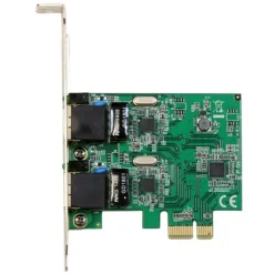 Startech Adaptador PCI-E 2 Puertos Gigabit - Tarjeta de Red