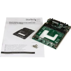 Startech Conversor de SSD mSATA Doble a SATA RAID de 2,5