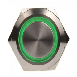 Switch DimasTech 19mm - LED Verde