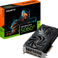 Tarjeta Gráfica Gigabyte GeForce RTX 5060 Ti WindForce OC 16GB GDDR7 DLSS4