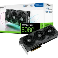 Tarjeta Gráfica PNY GeForce RTX 5080 OC 16GB GDDR7 DLSS4