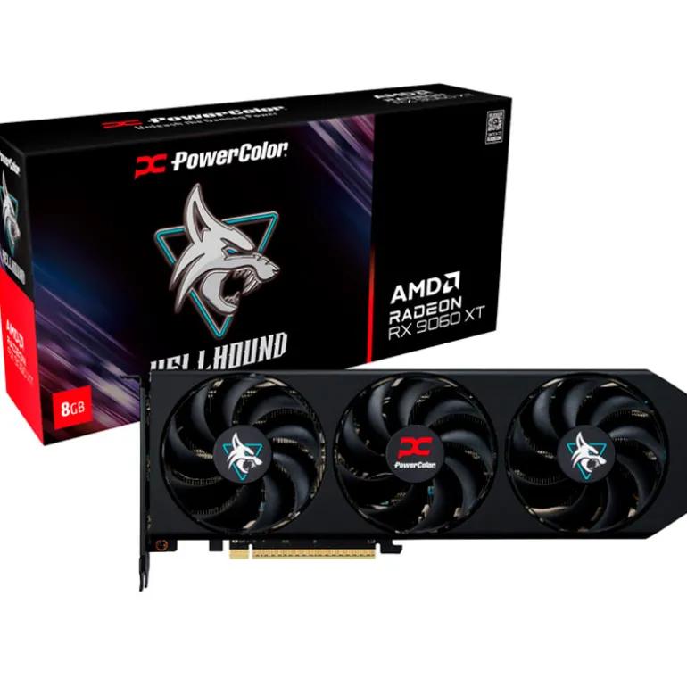 Tarjeta Gráfica Powercolor Hellhound AMD Radeon RX 9060 XT OC 8GB GDDR6