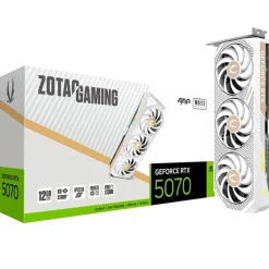 Tarjeta Gráfica Zotac Gaming GeForce RTX 5070 AMP White Edition 12GB GDDR7 DLSS4