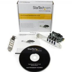 Tarjeta PCI Startech Ex 4 Puertos USB 3.0 Low Profile