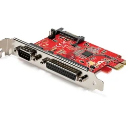 Tarjeta PCI Startech PCI-Express 2.0 Puerto Serial RS-232 Puerto Paralelo DB25 IEEE 1284