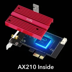 Tarjeta Red Cudy WE3000S AX5400 Wi-Fi 6 Bluetooth 5.2