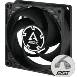 Ventilador Arctic Cooling P8 PWM PST CO 80mm Negro