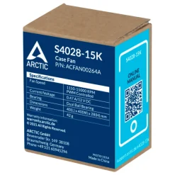 Ventilador Arctic S4028-15K RPM 40mm Negro