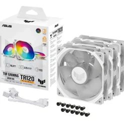 Ventilador Asus TUF Gaming TR120 ARGB Reverse 120mm Triple Pack Blanco