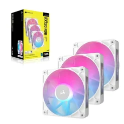 Ventilador Corsair iCUE LINK RX120 RGB 120mm PWM Triple Pack Blanco