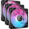 Ventilador Corsair iCUE LINK RX120 RGB 120mm PWM Triple Pack Negro