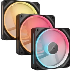 Ventilador Corsair iCUE LINK LX120-R Reverse RGB PWM 120mm Triple Pack Negro