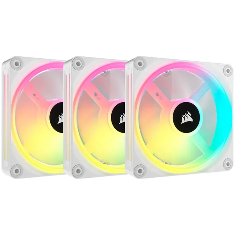 Ventilador Corsair QX120 RGB 120mm Triple Pack Blanco