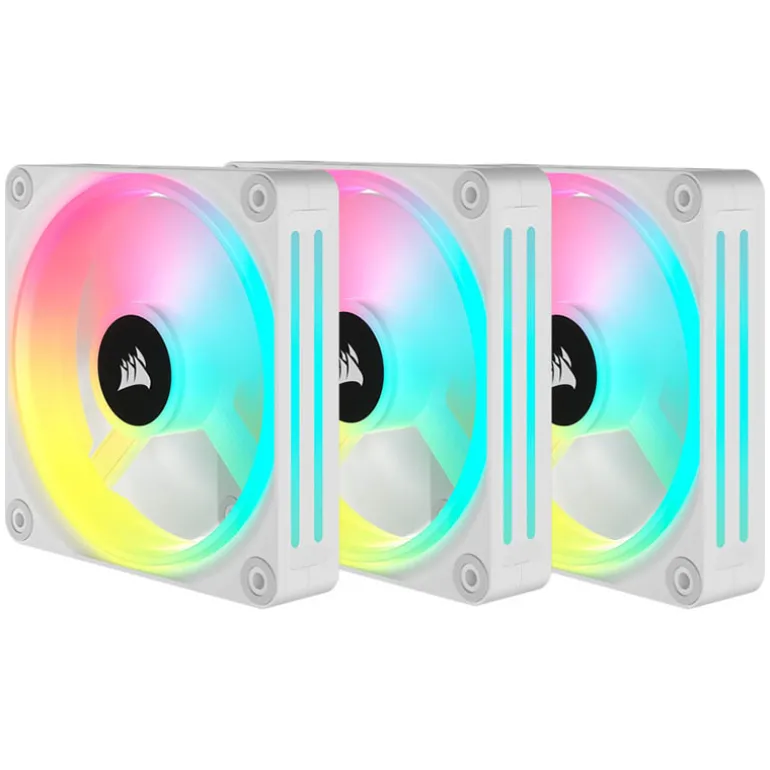 Ventilador Corsair QX120 RGB 120mm Triple Pack Blanco