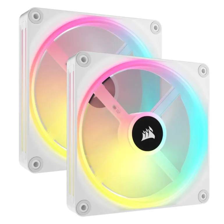 Ventilador Corsair QX140 RGB 140mm Doble Pack Blanco