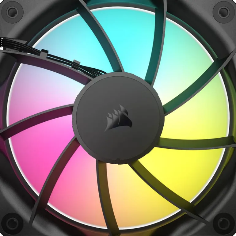 Ventilador Corsair RS120 ARGB PWM 120mm Negro