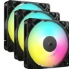 Ventilador Corsair RS120 ARGB PWM 120mm Triple Pack Negro