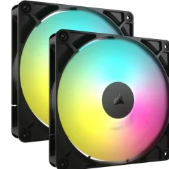 Ventilador Corsair RS140 ARGB PWM 140mm Dual Pack Negro
