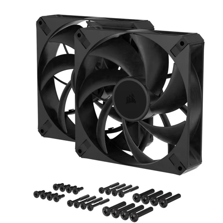 Ventilador Corsair RS140 MAX PWM 140mm Doble Pack Negro