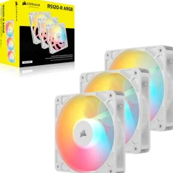 Ventilador Corsair RS120-R ARGB Reverse 120mm Triple Pack Blanco
