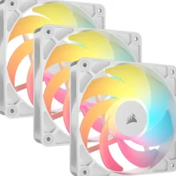Ventilador Corsair RS120-R ARGB Reverse 120mm Triple Pack Blanco