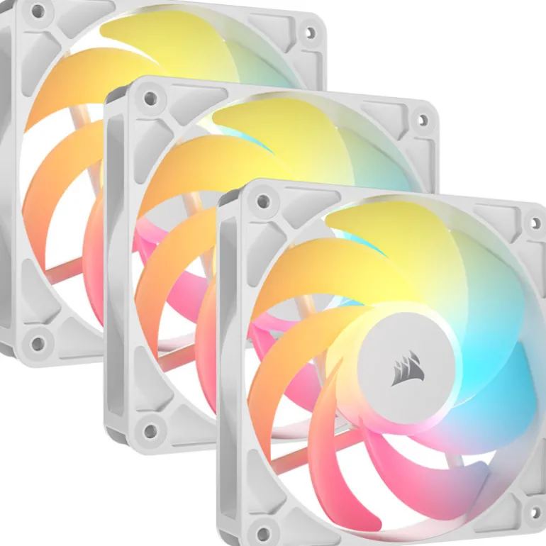 Ventilador Corsair RS120-R ARGB Reverse 120mm Triple Pack Blanco