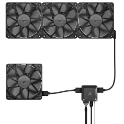 Ventilador Corsair RX120 iCUE LINK Triple Pack Negro