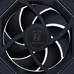 Ventilador Lian Li Uni Fan TL140 Wireless LCD ARGB Reverse Blade 140mm Negro