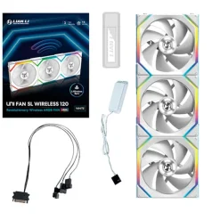 Ventilador Lian Li Uni Fan SL ARGB 120mm Triple Pack Wireless Blanco