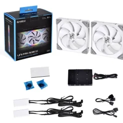 Ventilador Lian Li UNI Fan SL140 RGB PWM (Dual Pack) Blanco 140mm