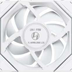 Ventilador Lian Li Uni Fan TL120 Wireless LCD ARGB Reverse Blade 120mm Triple Pack Blanco