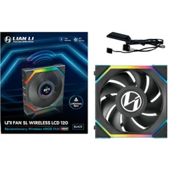 Ventilador Lian Li Uni Fan SL LCD ARGB 120mm Wireless Negro