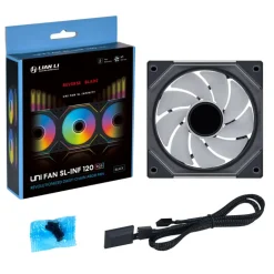 Ventilador Lian Li Uni Fan SL-INF Reverse 120 ARGB 120mm Negro
