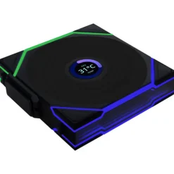 Ventilador Lian Li Uni Fan TL120 Wireless LCD ARGB Reverse Blade 120mm Negro