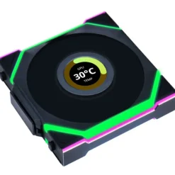 Ventilador Lian Li Uni Fan SL120 Wireless LCD ARGB Reverse Blade 120mm Negro