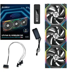 Ventilador Lian Li Uni Fan SL ARGB 120mm Triple Pack Wireless Negro